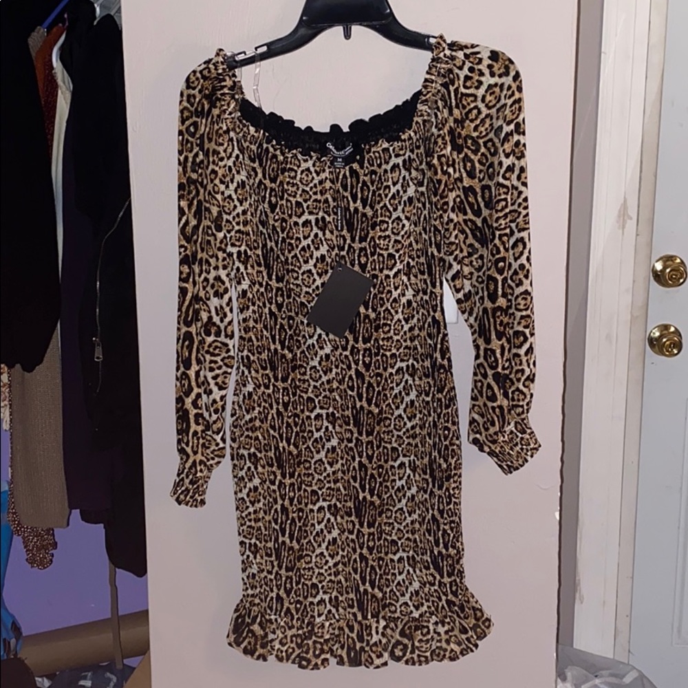 Leopard print dress